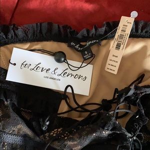 For Love & Lemons BNWT black lace bodysuit
